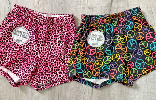 NEW Soffe Shorts Lot of 2 Cheer/Gym/Athletic Adult XS Fun Prints