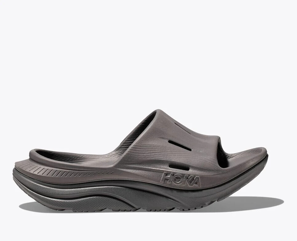 MENS HOKA ONE ONE UNISEX ORA RECOVERY SLIDE 3 GREY GREY | eBay