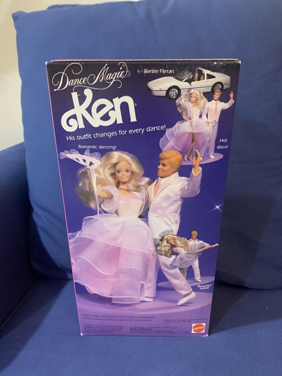 VINTAGE BARBIE 1989 DANCE MAGIC KEN DOLL CHANGING HAIR COLOR #7081