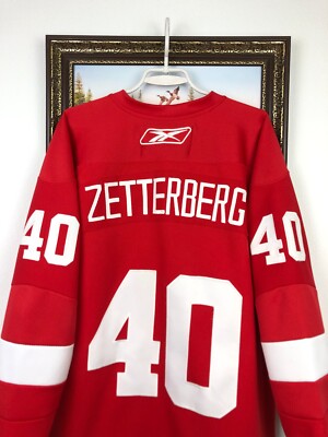 Henrik Zetterberg Reebok Detroit Red Wings Jersey #40 NHL Mens