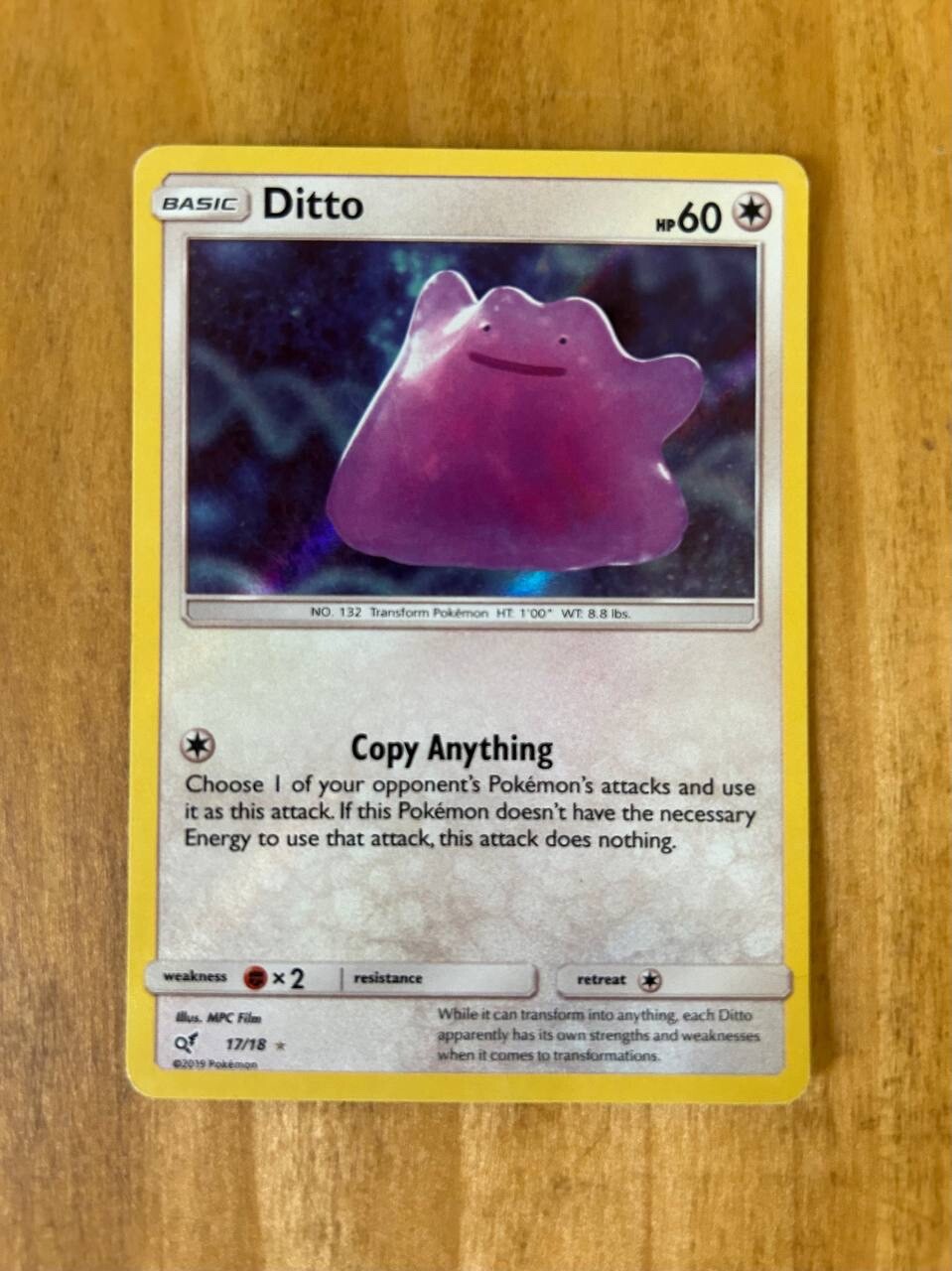 DITTO  17/18 - Ultra Rare - Detective Pikachu (2019) - Pokémon TCG - LP