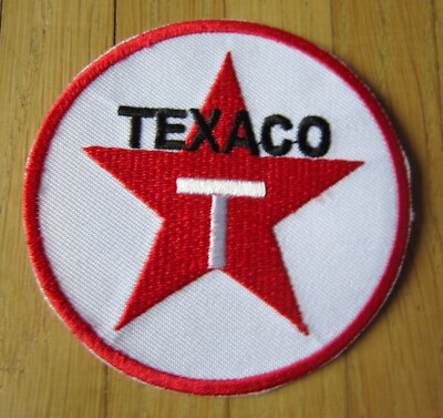 Aufnäher / Aufbügler/ Patch: TEXACO Oil B - Logo Motorsport Motorenöl Racing