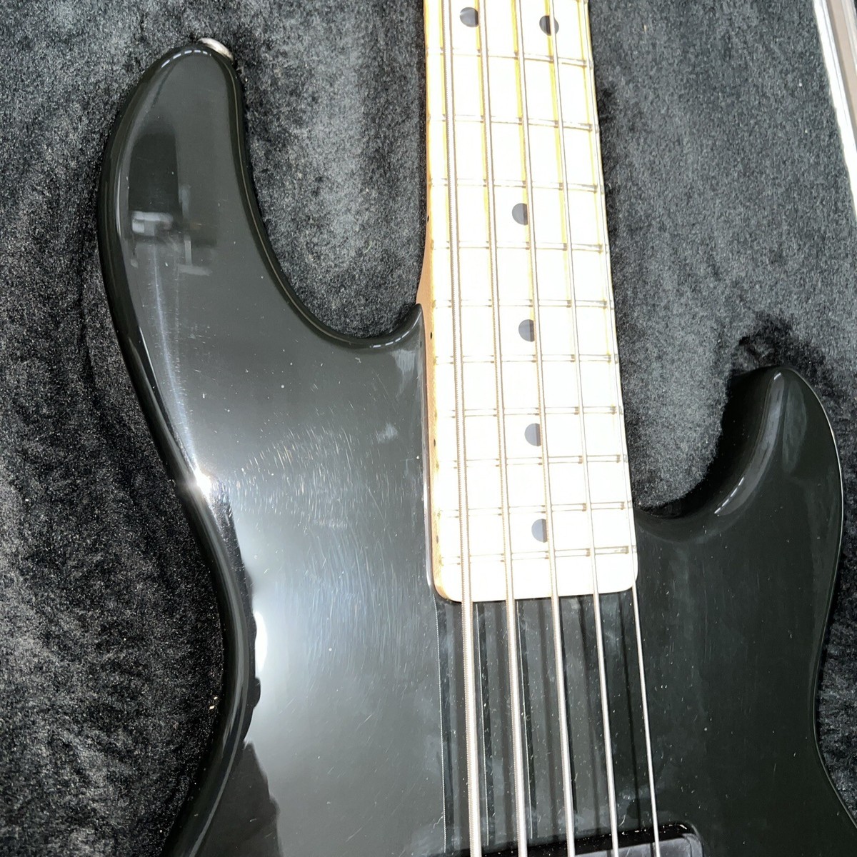 Electric Bass Guitar G&L L2500 5 Strings Black Made in USA W/ Hard