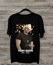 Rare Collection Toby Keith 1961-2024 Black All Size Gift For Fans Shirt