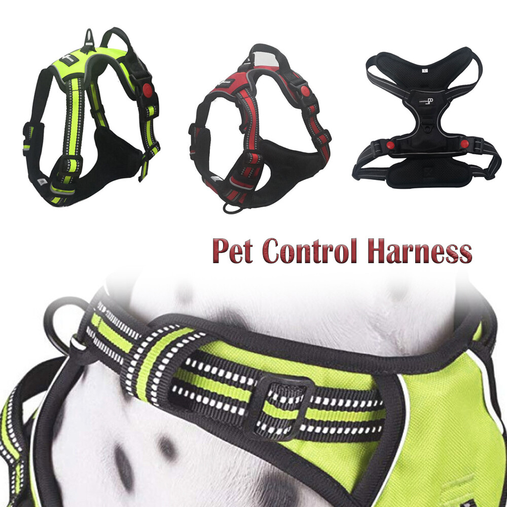 No Pull Pet Control Harness for Dog Cat Soft Mesh Walk Collar Strap Vest L  XXL