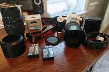 Pentax K-r 12.4MP DSLR Camera w/ 18-55mm and 70-300mm Lens, Filter, Charger, etc