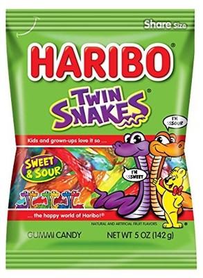 Haribo Gummi Candy, Watermelon, 4.1 oz. Bag 12ct