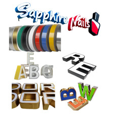 330ft 4cm-8cm Flat Trim Trimcap Strips Channel 3D Letter Bending Aluminum Coil