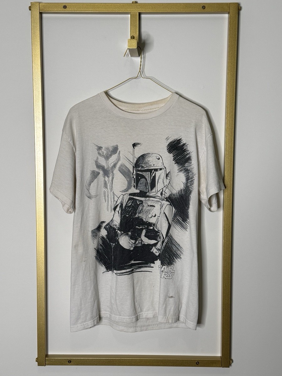 Rare Vintage Star Wars 18x28 (M) - Boba Fett T-Shirt VHTF! | eBay