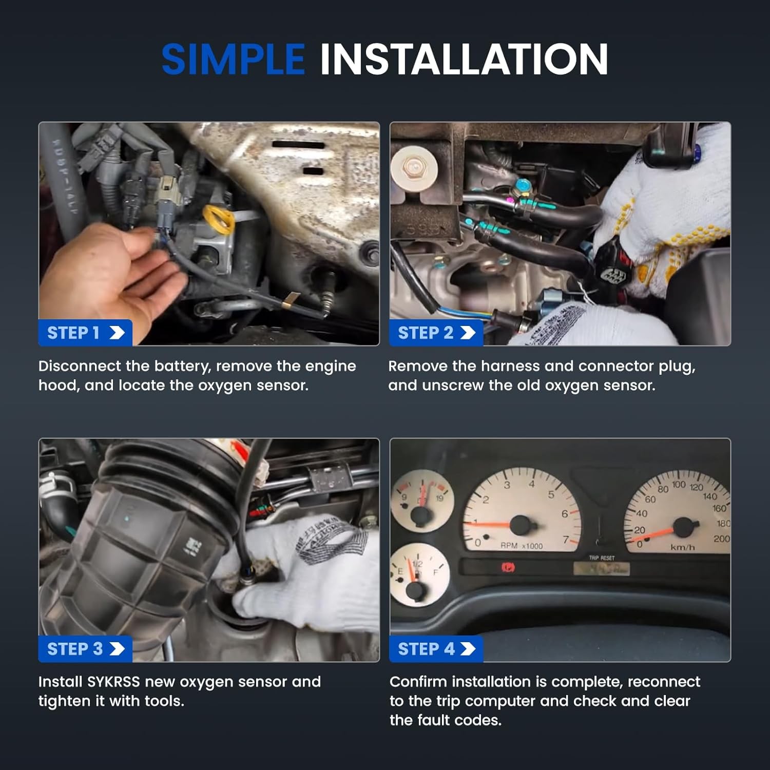 Upstream & Downstream Oxygen O2 Sensor for 2004-2006	Jeep	Wrangler	4.0L	V6 thumbnail 6