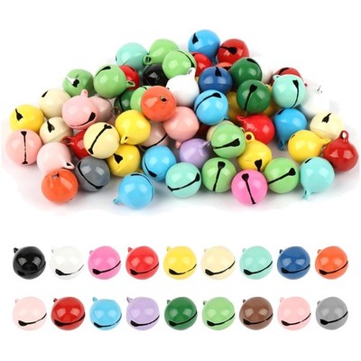 14 mm Glöckchen zum Basteln - 60 Stück für kreative DIY Ideen in bunten Farben