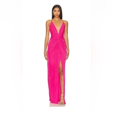 Katie May Pixie Gown in Pink Peacock S