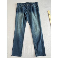 Buffalo David Bitton Axel Jeans 38x34 Mens Slim Stretch  Extensible Blue New