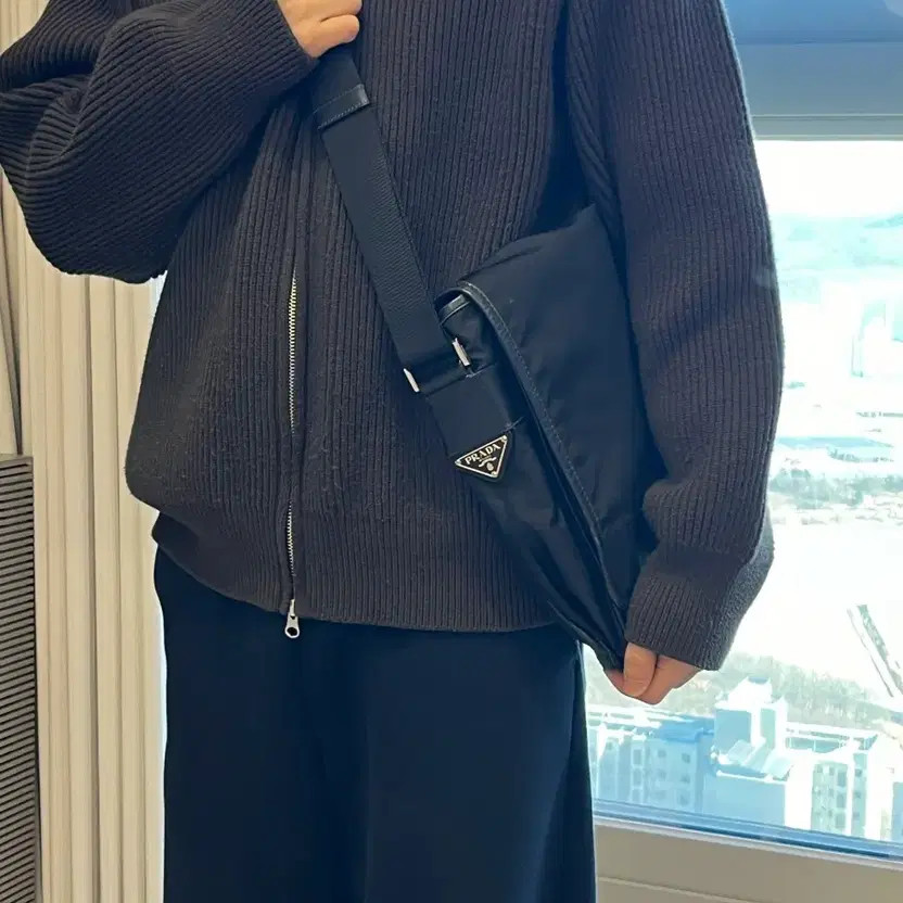 Prada Nylon Crossbody Bag, Black, Lightweight & Durable thumbnail 6