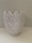 Vintage Imperial Milk Glass Artichoke 5” Vase Flowerpot Planter