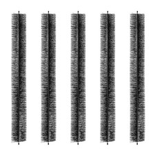 4.33in Diameter 15ft Gutter Brush Leaf Guard, Rustproof for 5in Gutters, 5-Pack