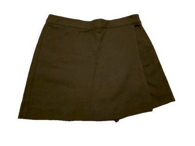 Black Mini Skirt Skorts Shorts Boston Proper Sz 6 Wrap 5 Inch Inseam Preppy Y2K