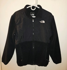 North Face Girl  s Black Thermal Polartec Full Zip Denali Fleece Size GIRLS XL