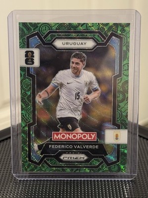 2025-26 Panini Monopoly Prizm Federico Valverde Uruguay Green