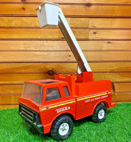 Vintage 1978 Tonka Light and Power Company Truck, Metal Tonka Truck, Made in USA