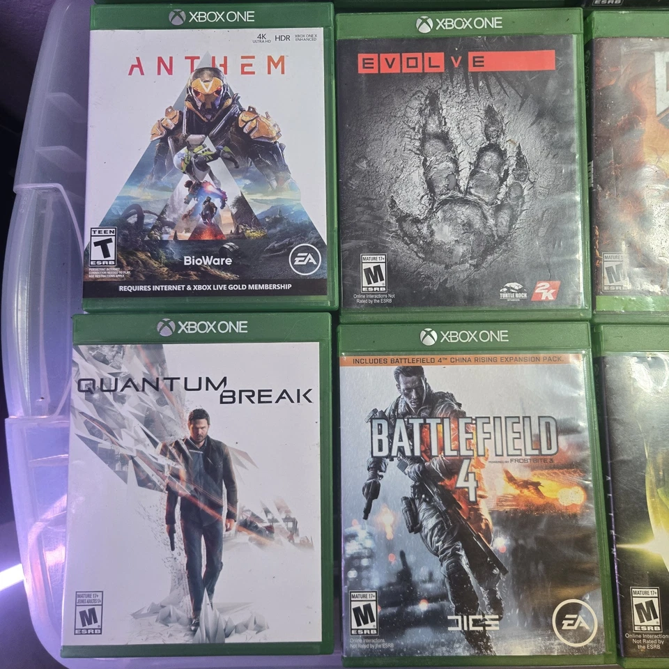 Lot of 12 Xbox One Games Doom Eternal Overwatch Alien Isolation Destiny BF4 - Image 2 of 4