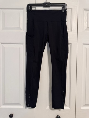 Womens Lululemon Fast Free High Waist Black Leggings Size 8