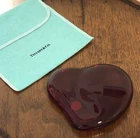 Tiffany & Co. Elsa Peretti Design Red Heart Crystal Glass Paperweight Vintage