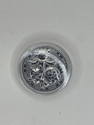 2021 Pokemon Alola Starters Celebration Commemorative Silver Coin