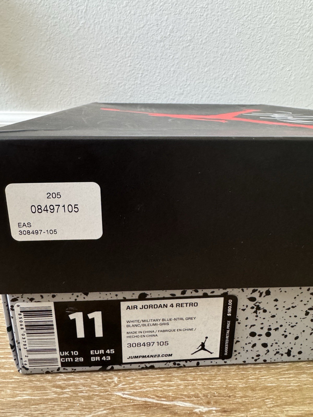 Air Jordan 4 Retro Military Blue 2012 Signed by Michael Jordan UDA certificate image 5