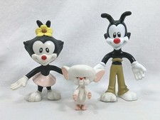 Figurine vintage ANIMANIACS BendEms Bendy Yakko, Dot & The Brain Just Toys 1994