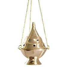 Hanging Censer/Charcoal Incense Burner, 4.5" H