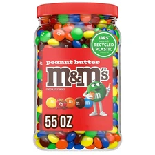 M&M'S Peanut Butter Milk Chocolate Candy, 55 oz. free shipping