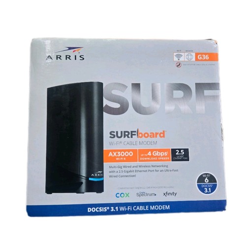ARRIS Surfboard G36 DOCSIS 3.1 Multi-Gigabit Kabelmodem & AX3000 WLAN Router