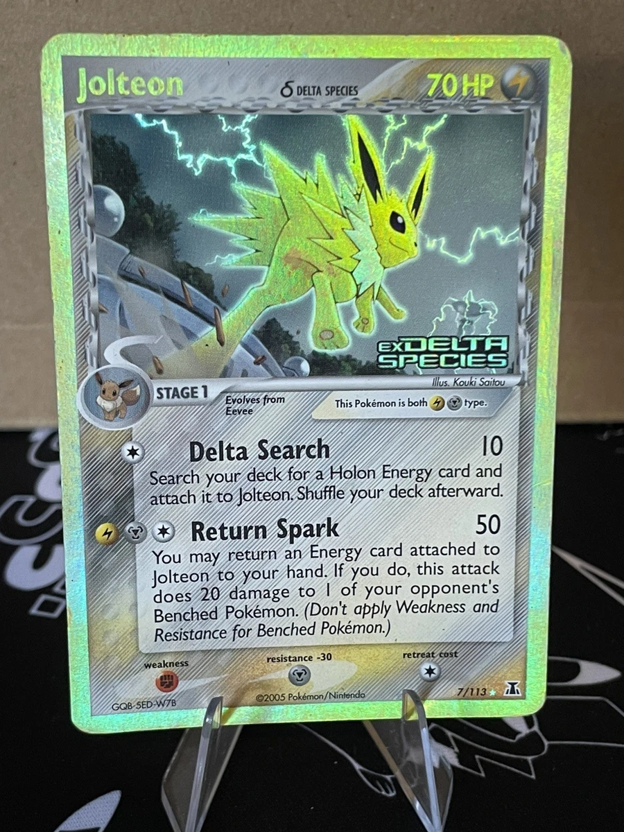 Jolteon Pokémon TCG EX Delta Species Individual Collectible Card