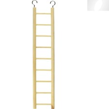 Birdie Basics 9-Step Wooden Ladder for Small Birds - Indoor Perch Accessory