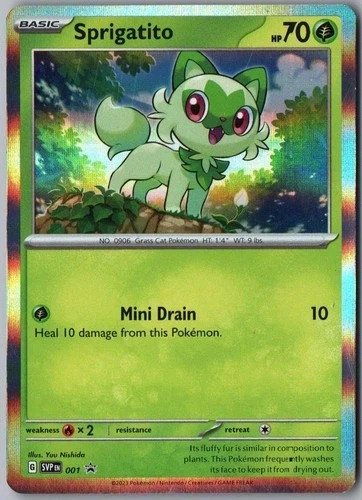 Sprigatito SVP 001 | Pokemon Scarlet & Violet Black Star Promo | Near Mint