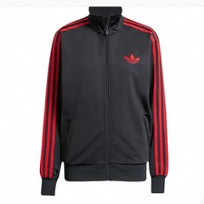 Adidas Firebird Track Top Black Red