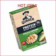 Apple Cinnamon Protein Instant Oatmeal, 12g Protein, Whole Grains