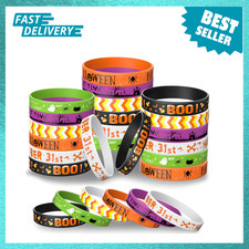 Halloween Rubber Bracelets 36 Pieces Silicone Wristbands Sets Party Supplies