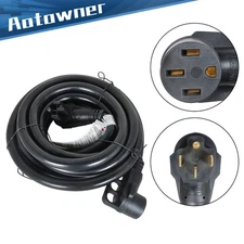 50Amp RV Extension Cord 25FT - NEMA 14-50P/R Heavy Duty Waterproof for Camper