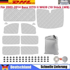 Sonnenschutz Auto Frontscheibe Kompatibel mit 2003-2014 Benz VITO II LWB, 10PCS Sonnenschutz Auto Frontscheibe Kompatibel mit 2003-2014 Benz VITO II LWB, 10PCS