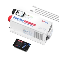 Redodo 3000w Pure Sine Wave Inverter Charger 12V DC to 120V AC LCD Display