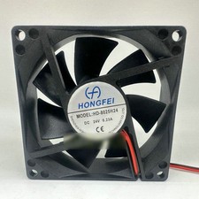 One New HONGFEI HD-8025H24 DC 24V 0.23A 2 Pin Inverter Cooling Fan QW