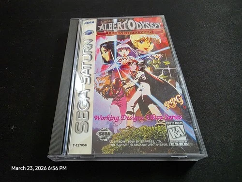 Albert Odyssey: Legend of Eldean Sega Saturn MINT condition COMPLETE+reg card!
