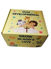 KMTJT Toddlers Wooden Noahs Ark Toy Animal Playset, Kids Educational Gift