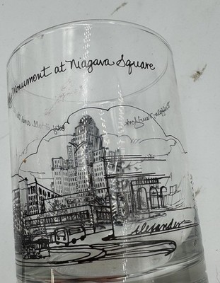 VTG AM&A's BUFFALO CITY HALL, NIAGARA SQUARE, MCKINLEY  MONUMENT TUMBLER GLASS