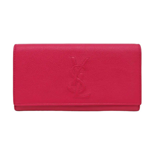 【Authentic】 Yves Saint Laurent BELLE JOUR Pink Leather Handbags (DDP)
