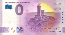 Billet Souvenir 2021  France PHARES DE BRETAGNE - Petit Minou - ANNIVERSARY