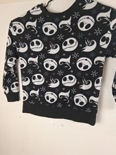 Tim Burtons The Nightmare Before Christmas Jack Skellington Small Ladies Sweater
