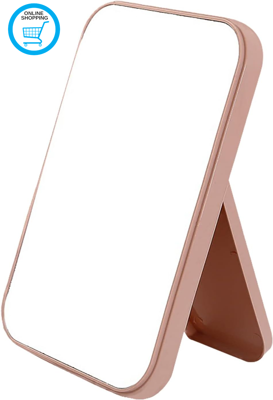 Makeup Mirror,Foldable Desktop Vanity Mirror Portable Rectangular Makeup Mirror